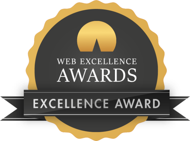 Web Excellence Awards Excellence Award Web Excellence Awards Excellence Award