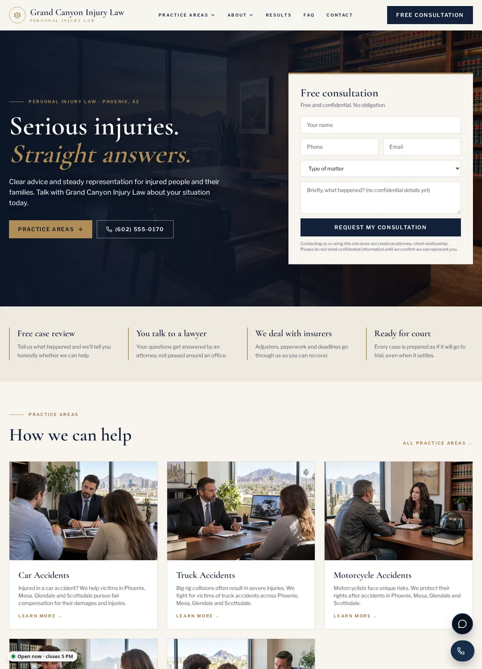 Law Firm sample website