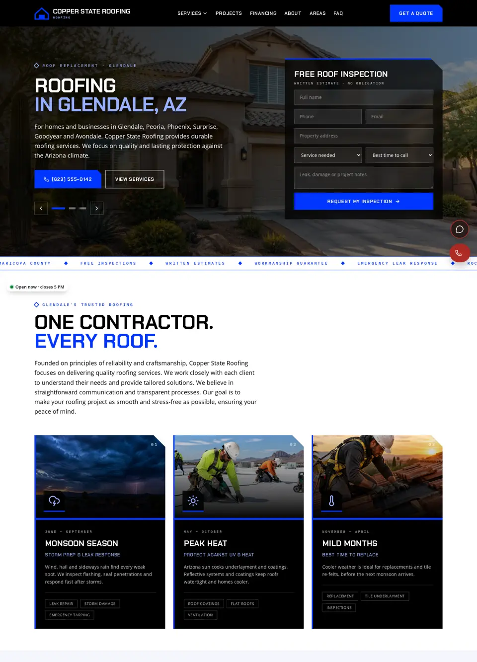 Contractor Pro sample website
