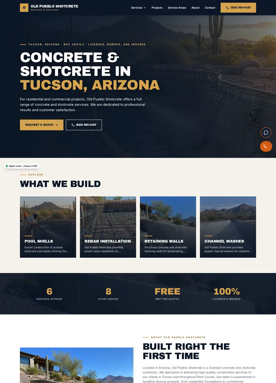 Specialty Contractor sample website