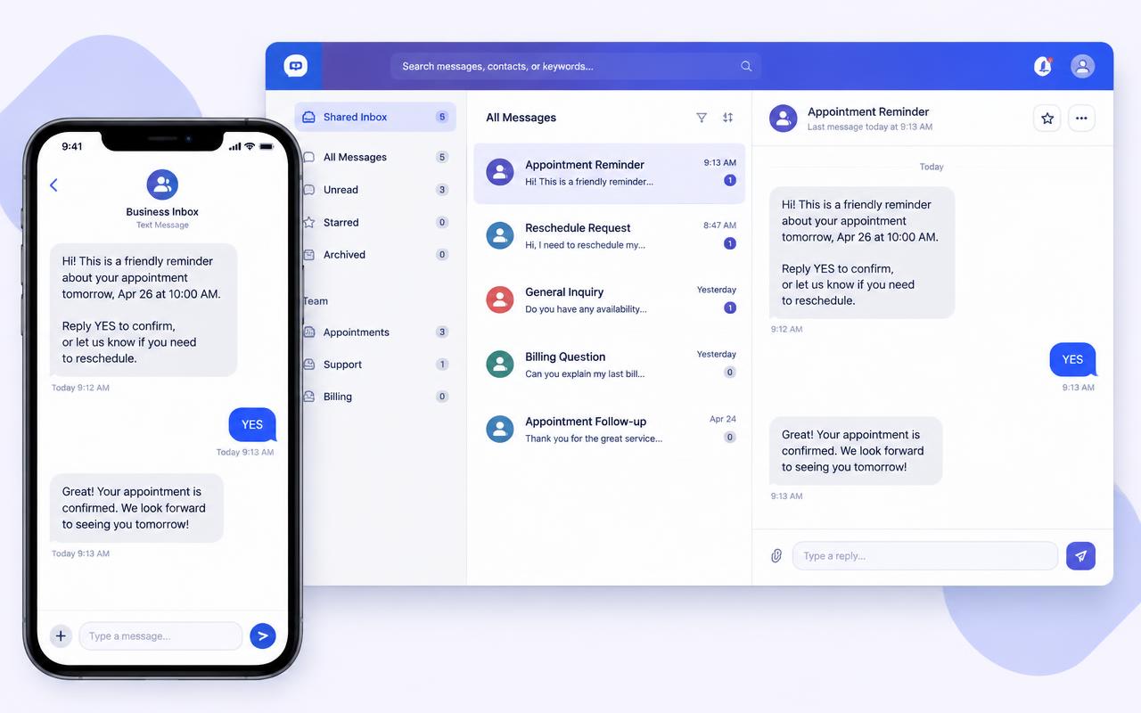 SMS Text Service preview