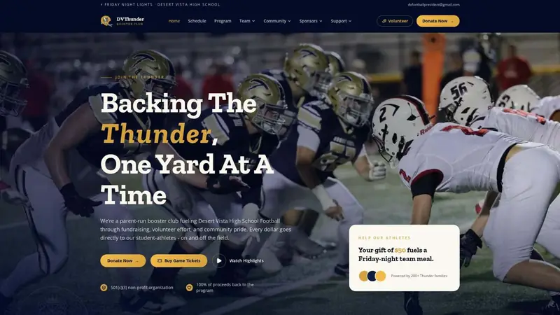 DVHS Football website