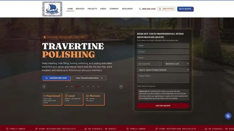 Phoenician Tile Restoration website